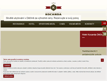 Tablet Screenshot of kocanda-decin.cz